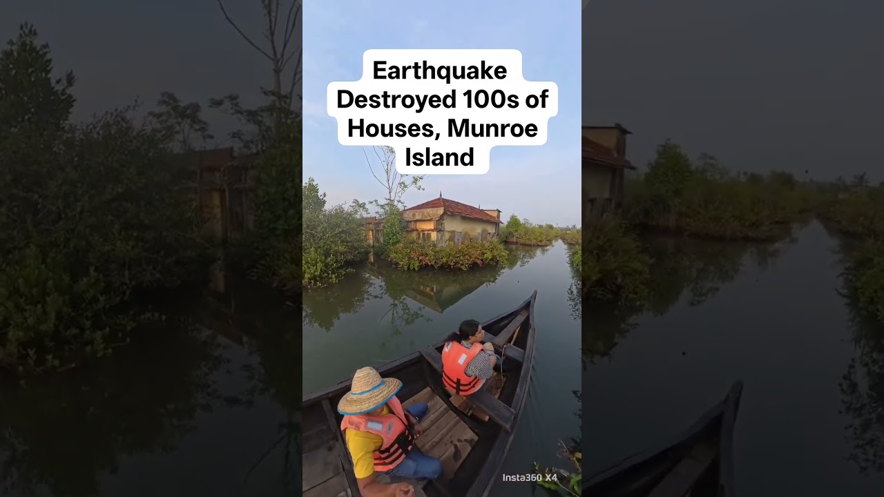Earthquake destroyed 100s of House at Munroe Island 