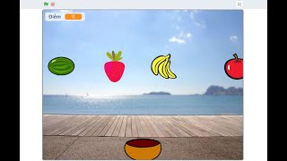 LÀM GAME "HỨNG TRÁI CÂY" - LẬP TRÌNH SCRATCH - THANH VŨ BOOKSTORE screenshot 5