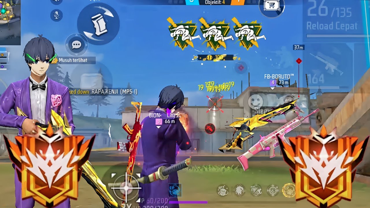 Garena Free Fire - CS Ranked Gameplay | Op MP5 Headshot | Free Fire ...