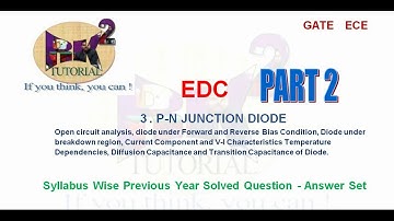 EDC C3 PART2 PN Junction Diode || GATE ECE Previous Year Solved Question ||