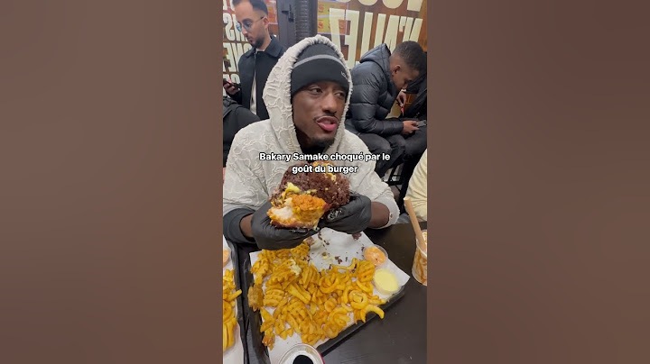 Bakary Samake choqué par le burger