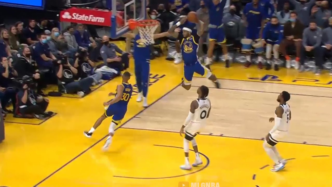 Warriors Andrew Wiggins discusses his poster dunk in win vs. Mavericks -  Golden State Of Mind