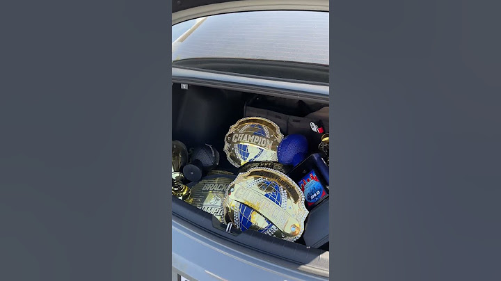 What a winners trunk looks like