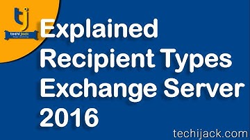 Exchange Server 2016 Recipient Types   Exchange Mailbox, Group, Contacts & Shared Mailbox
