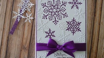 Glitter snowflake card