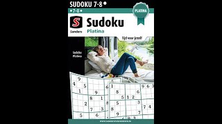 SUDOKU Sanders (deel 10)