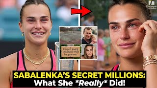  TIGER'S SECRET FORTUNE What Aryna Sabalenka Did With Her Miami Open Millions Will Break Your Heart Content