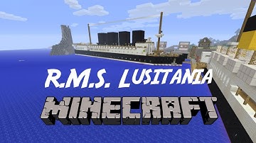 R.M.S. Lusitania in Minecraft