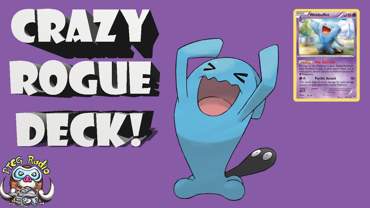 Crazy Pokemon Rogue Deck Plays 0 Energy and is Super Annoying! (Wobbuffet)