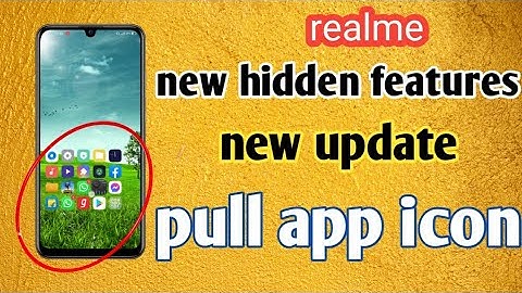realme icon pull down gesture features | how to enable icon pull down | realme top trick | realme