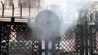 Misting Plate Demo- DIY Kit to Convert Any Fan Into A Misting Fan