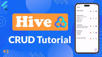 (2/2) Flutter Hive Database CRUD operations | Build a Todo App