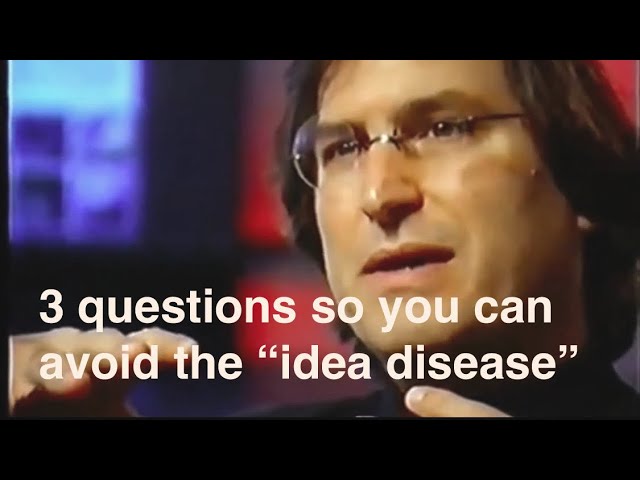 Don’t suffer from the “idea disease” thumbnail