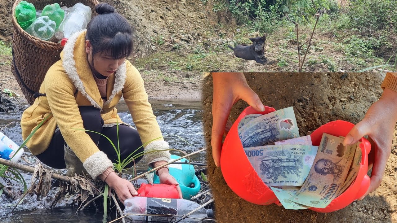 I Found a FORTUNE Inside a Plastic Waste Piggy Bank! | Tiểu Liễu-17 year old