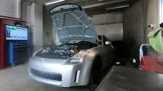 350Z HKS GT V2 Supercharger - 9.5psi Dyno run