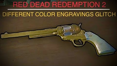 Different Colored Engravings Glitch in Red Dead Redemption 2!!