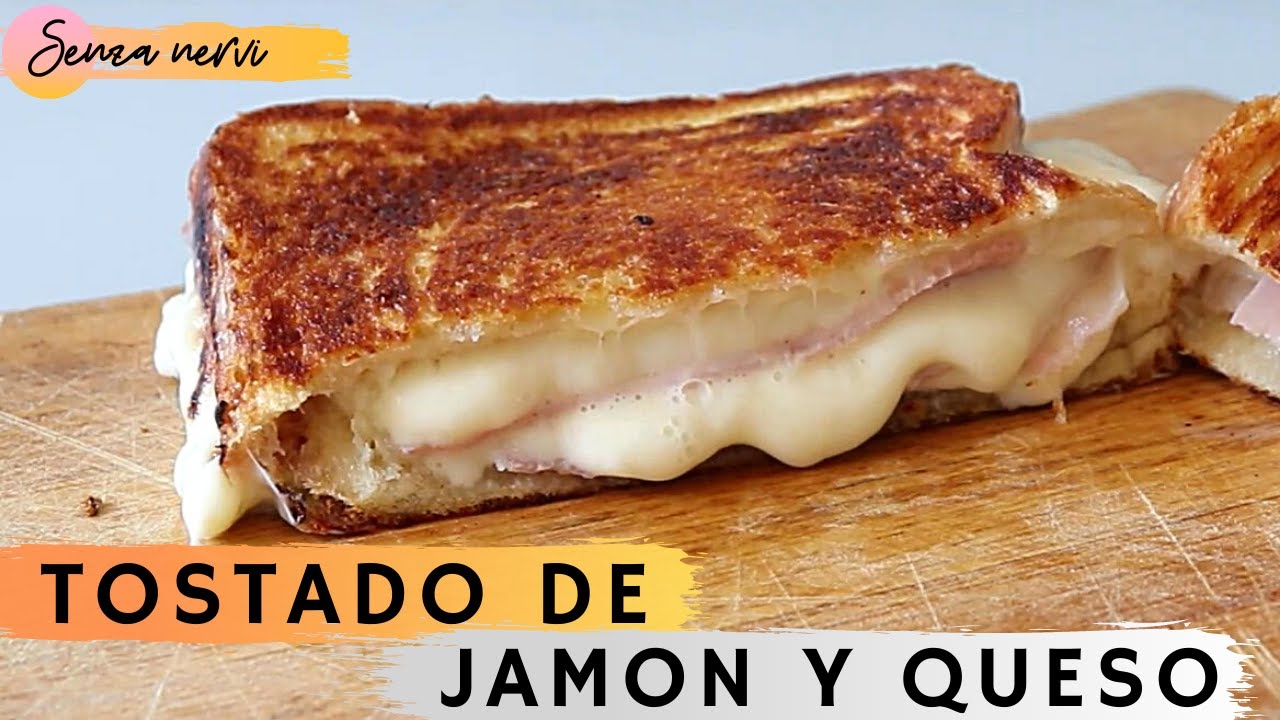 Tostado de jamón y queso sellado! - YouTube