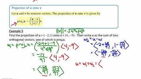 6.4 Vectors and Dot Products