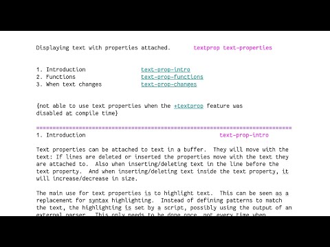 Vim textprops