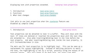 Vim textprops