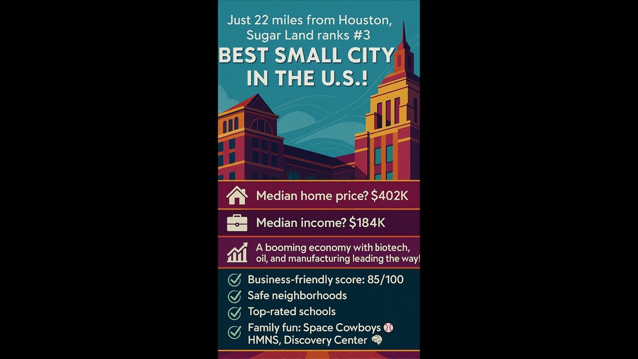 Why Move To Sugar Land Top 3rd City in the US