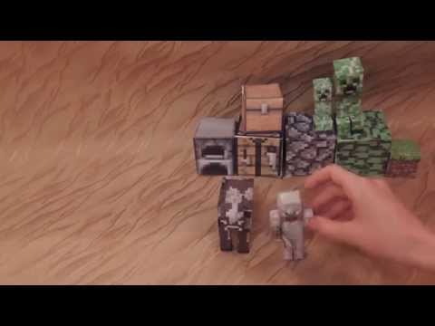 Как сделать майнкрафт из бумаги оригами