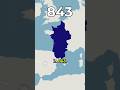 How did France's territory change over time?