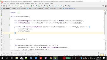 12 Weather Maps App   MVVM pattern   no sound Part 1