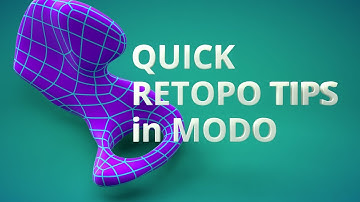 QUICK RETOPO TIPS in MODO