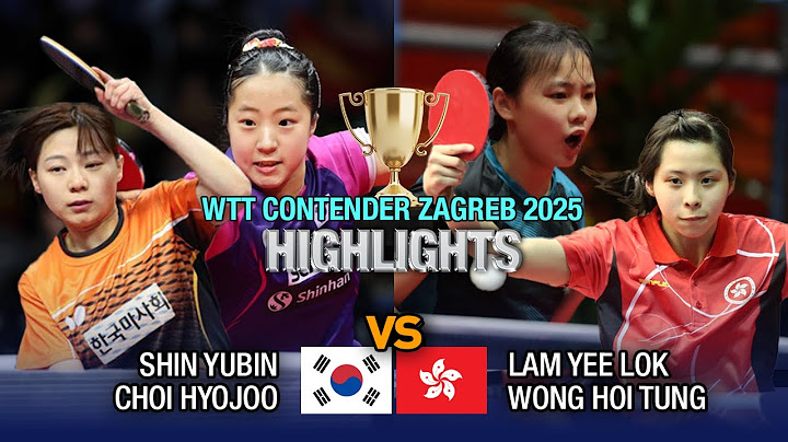 2025 컨텐더 자그레브 혼합복식 16강 신유빈/최효주 경기 하이라이트