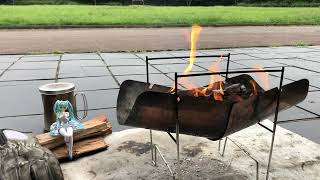 Japanese campfire ‘Campfire with Miku’