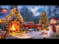 Beautiful Winter Fireplace & Christmas Music 🎄Relaxing Holiday Ambience with Snowfall❄️ Relax, Sleep