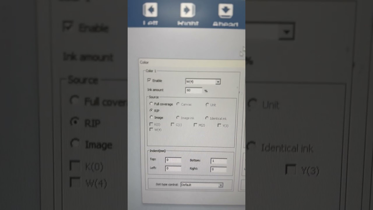 How to adjust Spot channel on printexp