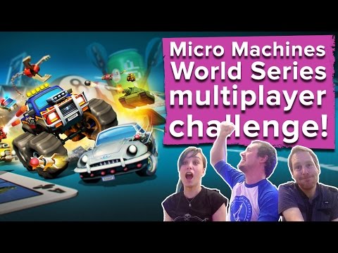 Micro Machines World Series Gameplay - Outside Xbox vs. Outside Xtra vs. Eurogamer!