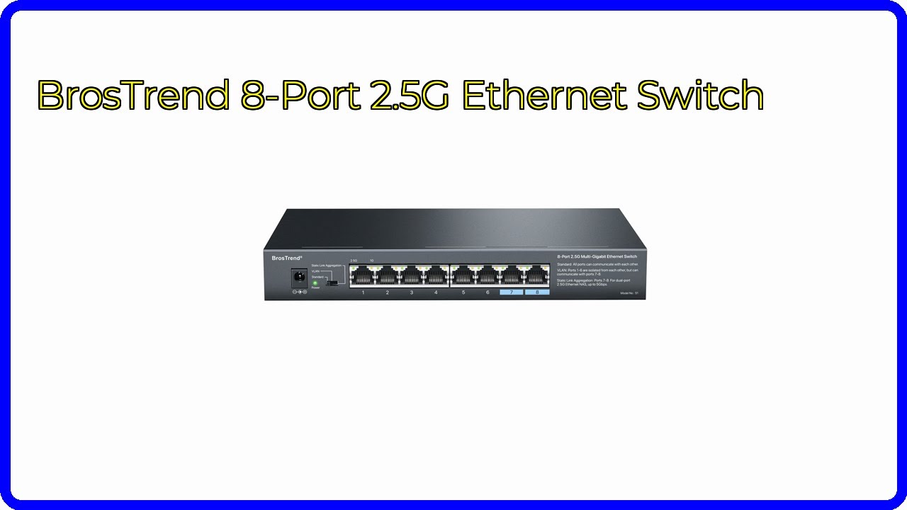 Conmutador Ethernet Brostrend De 8 Puertos Y 2,5 G Con Adapt | Meses