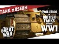 Evolution Of British Battle Tanks In WW1 I THE GREAT WAR Special