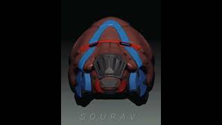 High Poly Borderland Mask 3d Model #mask #3dmodeling #helmet #3dprinting #highpoly #gameready