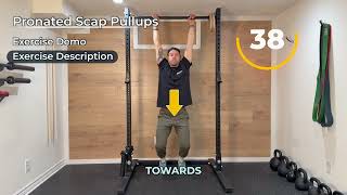 Pronated Scap Pullups