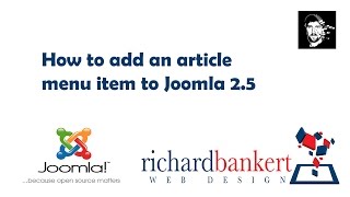 How to add an article menu item to Joomla 2.5