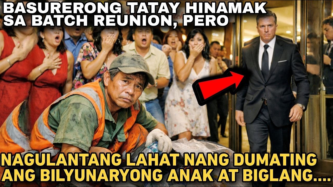 BASURERO HINAMAK SA REUNION, PERO NAGULANTANG LAHAT NG DUMATING ANG BILYUNARYONG ANAK AT BIGLANG....