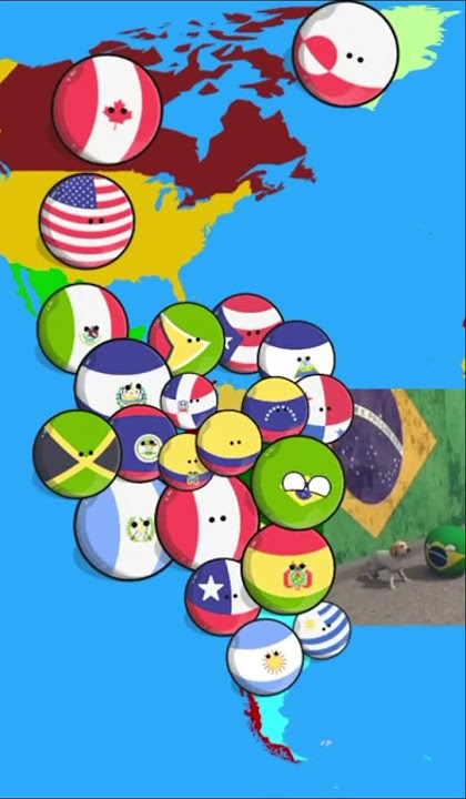 Brazilian dog meme with America continent all countries #shorts#countryballs#shortsvideos#youtube