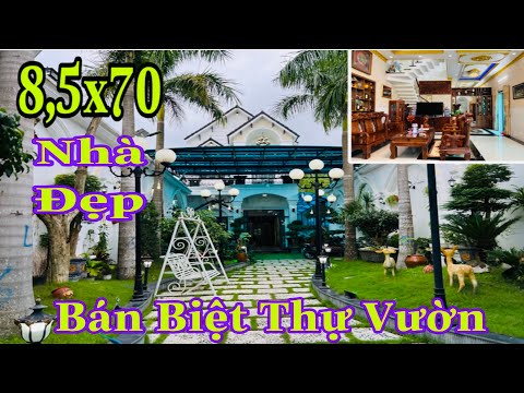 Video Bán Biệt Thự Vườn 8,5x70 | Nhà Đẹp Bình Dương | Nhà... - youtube