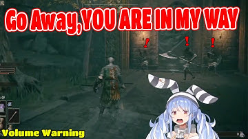 Pekora Rage Moments In Elden Ring Hololive【ENG SUB】