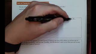 NorthArk MAT 2113 Finite Lesson 5.4 Example #7 Sum of Terms in a Geometric Progression