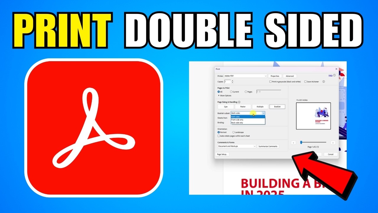How To Print Double Sided PDF In Adobe Acrobat (2026) (Complete