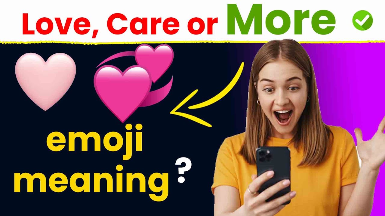 ๐ Pink Heart Emoji Meaning | Love, Care or Flirting? - YouTube