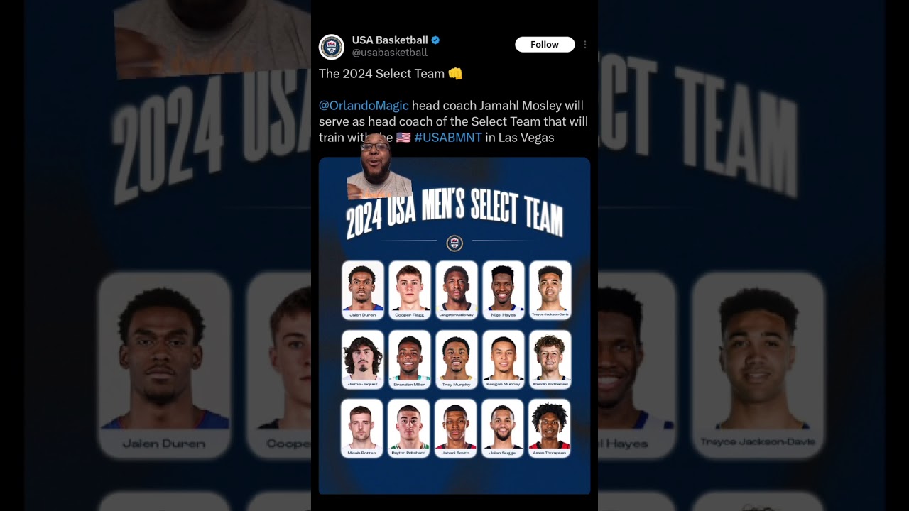 USA Select Team has been selected