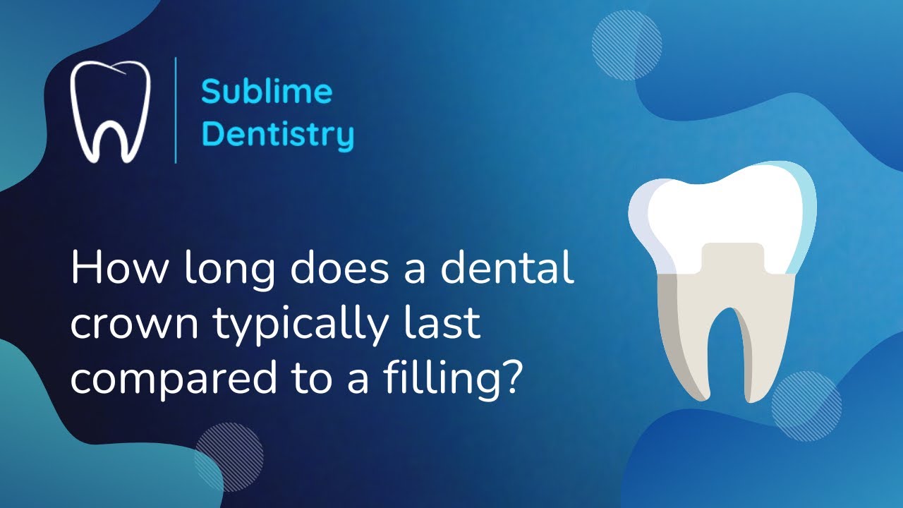 Sublime Dentistry - FAQs - How long does a dental crown typically last compared to a filling?