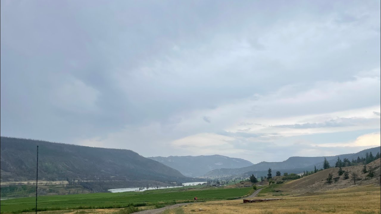 Chilcotin River landslide - Reservoir from above. - YouTube