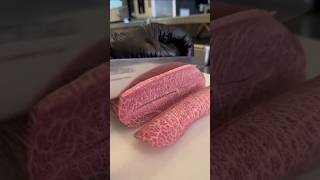 cutting meat that has very beautiful marbling #shorts